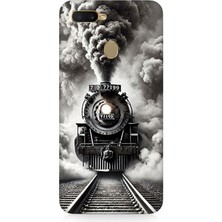 Oppo Reno Ax7 Uyumlu Buharlı Trenin Güç Yolu  Desenli Silikon Kılıf