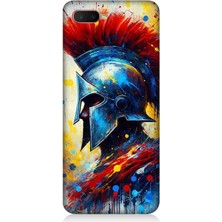 Oppo Rx 17 Neo Uyumlu Kızıl Miğferli Savaşçı  Desenli Silikon Kılıf