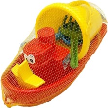 Mediterian Renkli Gemili Küçük Kova Seti, Eğlenceli ve Şık Oyuncak Kiti, 3-4 Yaş