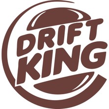 Drift King Sticker 17X17 cm Kahverengi