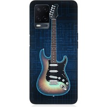 Oppo A54 Uyumlu Devre Temasında Elektrikli Gitar  Desenli Silikon Kılıf