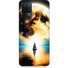 Oppo Reno 5 Lite Uyumlu Güneşin Ardında Umut  Desenli Silikon Kılıf