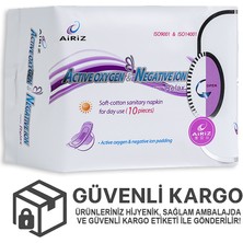 Airiz Tiens Airiz Gündüz Pedi 10'lu - Active Oxygen & Negative Ion - Günlük Kullanıma Uygun, Yumuşak Pamuk X6 Paket