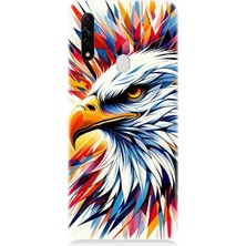 Oppo A31 Uyumlu Renkli Kartal Sıçrayışı  Desenli Silikon Kılıf