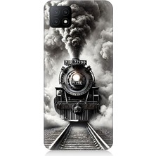 Oppo A53 Uyumlu Buharlı Trenin Güç Yolu  Desenli Silikon Kılıf