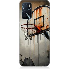 Oppo A16 Uyumlu Terkedilmiş Pota Üzerinde Gölge  Desenli Silikon Kılıf