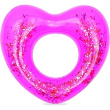 Bestway Parlak simli simit, 91 cm, şık ve göz alıcı pembe renk ile dikkat çekici tasarım