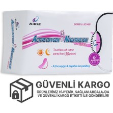Airiz Pembe Gün Airiz Günlük Ped 30'lu - Active Oxygen & Negative Ion - İnce Yapı, Ferah ve Koku Önleyici Ped X4 Paket