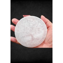 Hayat Ağacı Enerji Yükleyici Beyaz Selenit Yuvarlak Plaka 59HYS