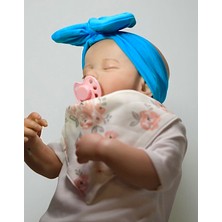 Bebeğin Için En Konforlu Bandana,2'li Set 0-2yaş Kız Bebek Penye Fiyonk Bandana