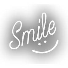 Smile Sticker  17X17 cm Beyaz