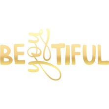 Beatiful Sticker 17X17 cm Gold