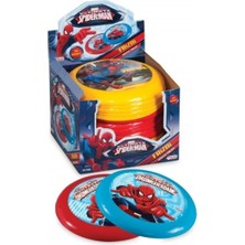 Mediterian Eğlenceli Spiderman temalı frizbi, açık hava aktiviteleri için ideal, beyaz renk, 3+ yaş