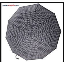 Desenli Tam Otomatik 10 Telli Şemsiye Yağmur Güneş 1 Adet