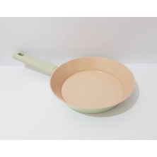 22 cm Tava Indüksiyon Tabanlı Yapışmaz Tava Kızartma Tavası Derin Pişirme Tava