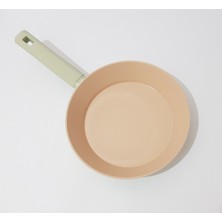 22 cm Tava Indüksiyon Tabanlı Yapışmaz Tava Kızartma Tavası Derin Pişirme Tava