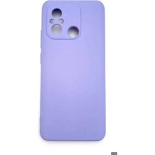 Xiaomi Redmi 12C Uyumlu Ruber Case Yumuşak Slikon Kılıf Lila