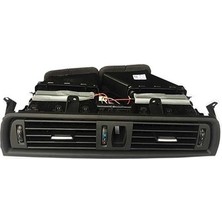 64229166885 S1  Klıma Kalorıfer Izgarası On Orta (Komple -Sıyah) Bmw F10 +Lcı