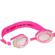 Mediterian Rahat ve şık yüzücü gözlüğü, suyla buluşmayı keyifli kılar, beyaz renk, 3+ yaş