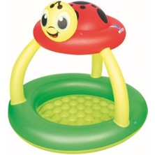 Mediterian Renkli Gölgelikli Çocuk Havuzu, 91x84 cm, Eğlenceli Yaz Aktiviteleri