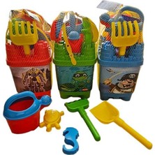 Mediterian Renkli Kum Kova Seti, Çocuklar İçin Eğlenceli Plaj Oyuncağı, 3-4 Yaş