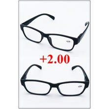 +2.00 Unisex Kitap Okuma ve Bilgisayar Gözlüğü & Yakın Gözlüğü 1 Adet