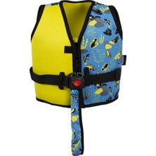 Mediterian Renkli ve rahat çocuk yüzme yeleği, güvenle yüzme keyfi, 0-1 yaş, mavi