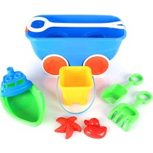 Mediterian Renkli Vagon Kovalı Plaj Seti 6 Parça, Yaz ve Günlük Keyifli Kullanım