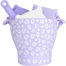 Mediterian Renkli Silikon Oyun Seti, Kova, Kürek ve 3 Kalıp, Güvenli Çocuk Oyuncakları