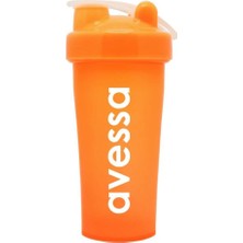 Mediterian Turuncu Renkli 500 ml Spor ve Egzersiz Shake Bardaklı Akıllı Kupa