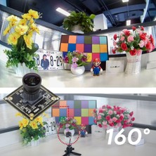 Arducam 1080P Düşük Işık Wdr Ultra Geniş Açı 160 Derece  2mp Cmos IMX291 B0202 Balık Gözü Mini Uvc Usb2.0 Mikrofonlu, Raspberry Pi Için 3.3ft Kablo