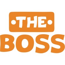 The Boss Sticker 17X17 cm Turuncu