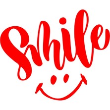 Smile Sticker  17X17 cm Kırmızı
