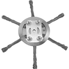 Çelik Tel Çim Biçme Makinesi Başlığı 6 Başlıklı Çim Biçme Makinesi Başlığı Çim Biçme Makinesi Aksesuarı 150MM 6 Bıçaklı Iç Delik 5.5mm (Yurt Dışından)