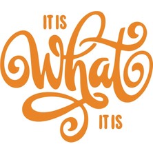 What Is This Sticker 17X17 cm Turuncu