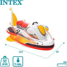 Tutmalı Jetski Binici - Çocuk Şişme Jet Ski - Deniz Binici Motor - Havuz Binici Jetski 117X77 Cm.