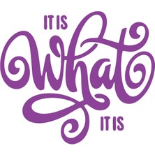 What Is This Sticker 17X17 cm Mor