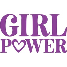 Girl Power Sticker 17X17 cm Mor