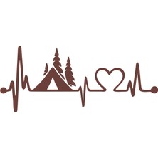 Ritim Kamp Karavan Sticker 17X17 cm Kahverengi
