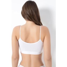 Bayan Bambu Ince Askılı Pedli Büstiyer