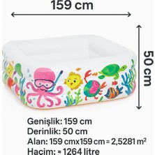 UltraNova Neşeli Denizaltı Oyun Havuzu Kare 159X50
