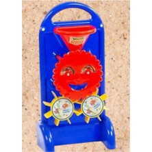 Renkli Kum ve Su Değirmeni, Eğlenceli Havuz ve Plaj Oyuncağı, Mavi, 1'li, 3+ yaş