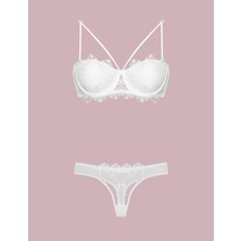 Destekli Dantelli Sütyen Takım