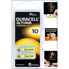 No.10 Kulaklık Pili & Işitme Cihazı Pili ( 6'lı : 1 Paket )