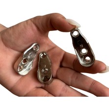 2 Adet Krom Oval Boru Askı Flanşı – Gardırop ve Dolap Içi Askılık Boru Aparatı – Mobilya Montaj Uyumlu Metal Destek Ayağı
