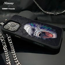 iPhone 15 Pro Max Uyumlu 3D Göz Goril Detaylı Nakış İşlemeli Kabartmalı Raptor Kılıf