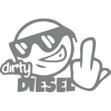 Dirty Diesel Sitcker 17X17 cm Gri