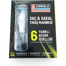 Tan Express Saç & Sakal Kesme Tıraş Makinesi ( 6 Farklı Kesim-Usb Şarjlı- 2 Kademe Bıçak Ayarı ) 1 Set