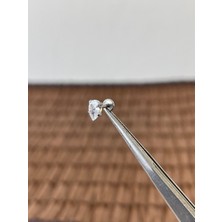 Aida Jewelss 316 L Cerrahi Çelik Baget Taşlı Dudak Helix Tragus Kıkırdak Piercingi