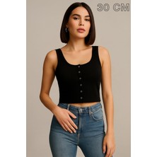 Kadın Crop Çeşitleri (Çıtçıtlı - Düz), ( Farklı Renkler ve 30 - 33 - 40 - 50 cm Uzunluklar Da)